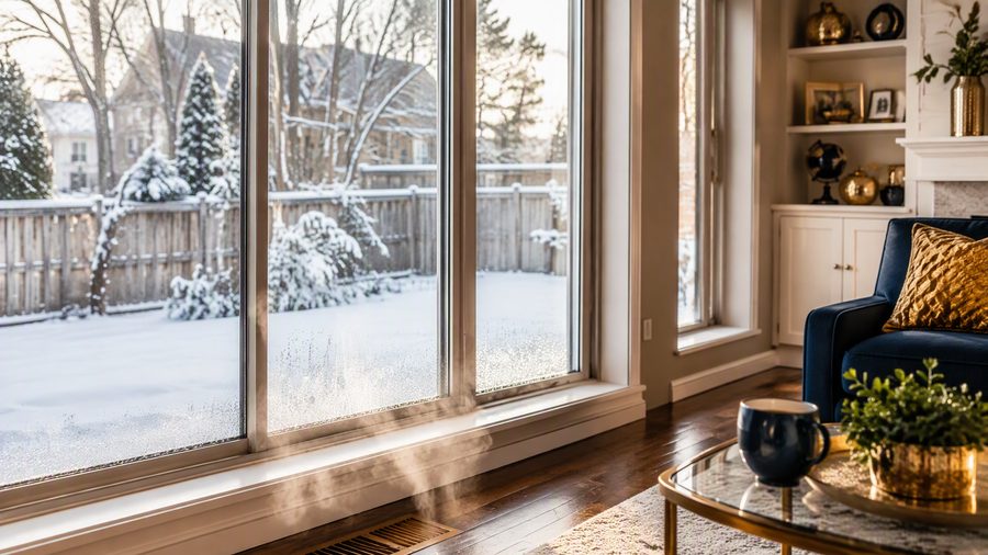Window condensation in a Toronto home in winter
